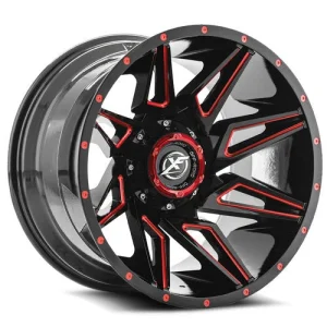 XF Off-Road – XF-218 – Black – 22″x12″ -44mm – Summer Wheels – XF-218221251397150-44GBMLR